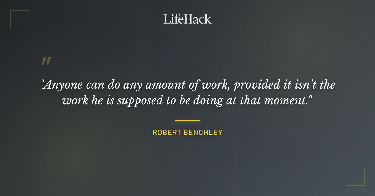 Quote by Robert Benchley