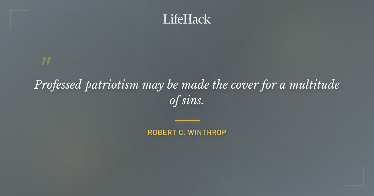 Quote by Robert C. Winthrop