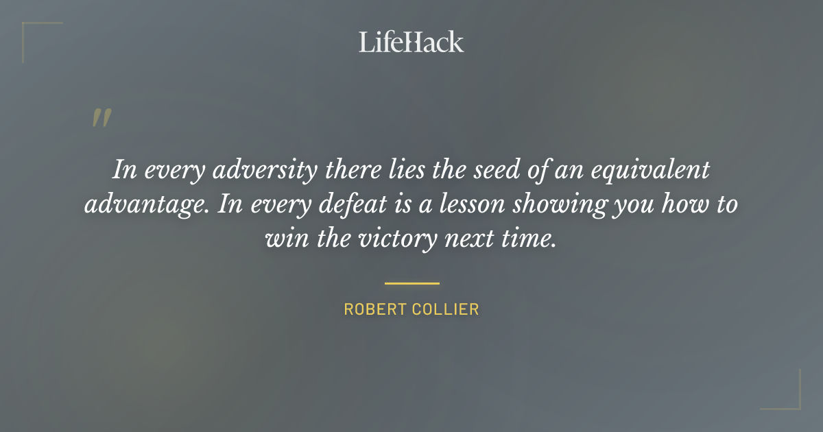 Quote by Robert Collier