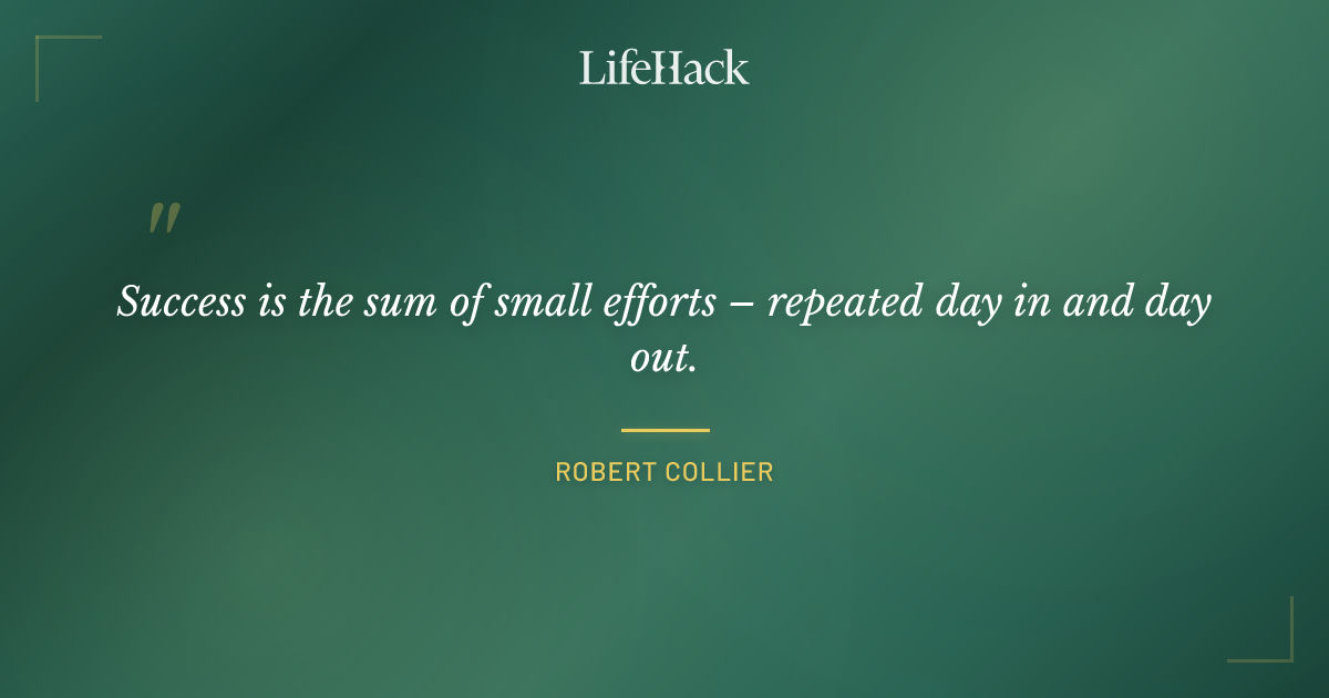 Quote by Robert Collier