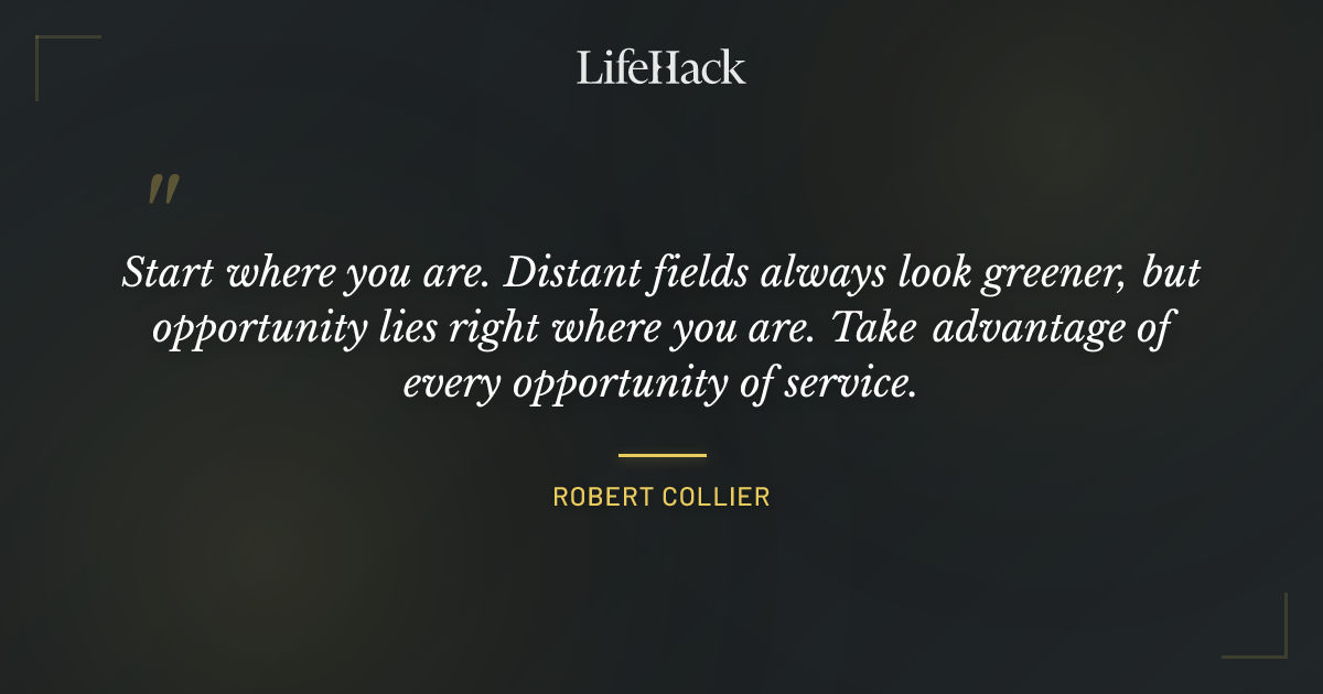 Quote by Robert Collier