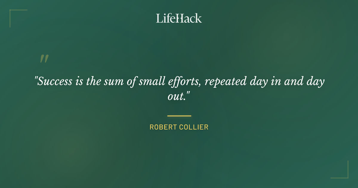 Quote by Robert Collier