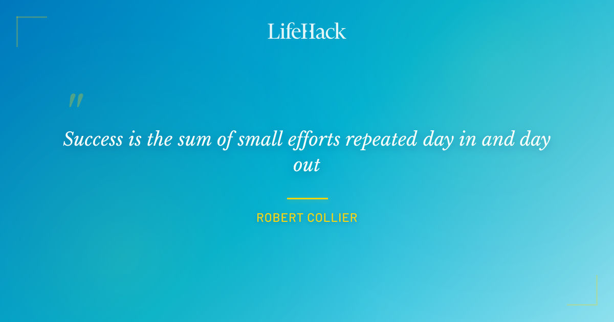 Quote by Robert Collier