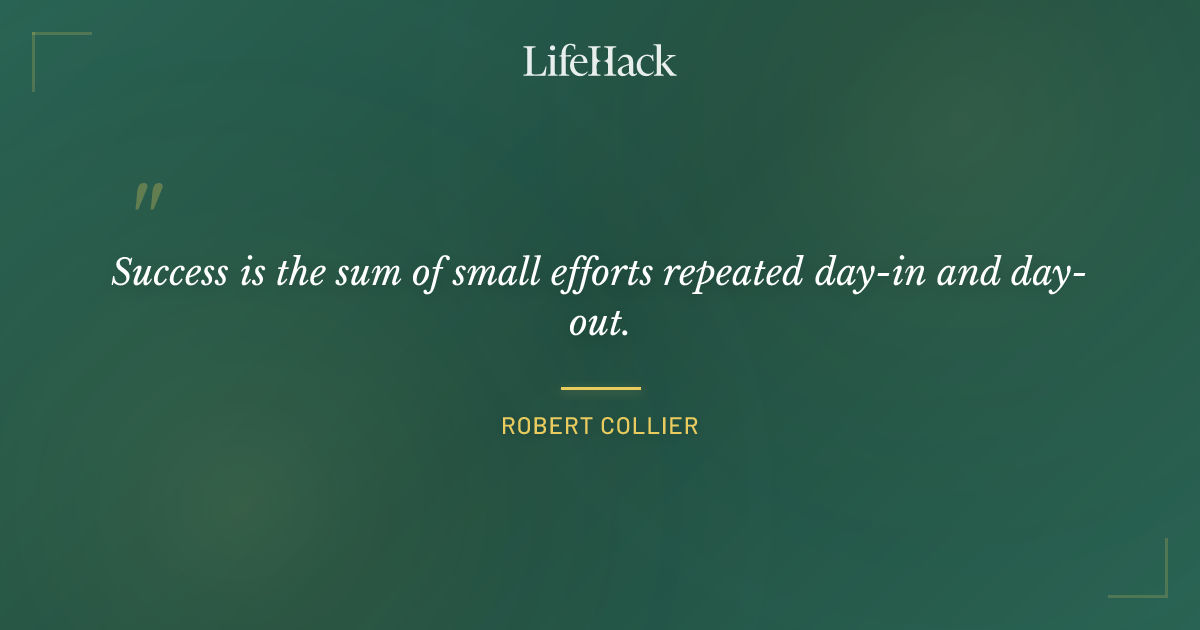 Quote by Robert Collier