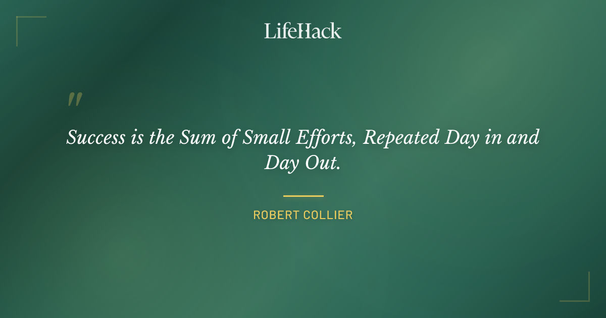 Quote by Robert Collier