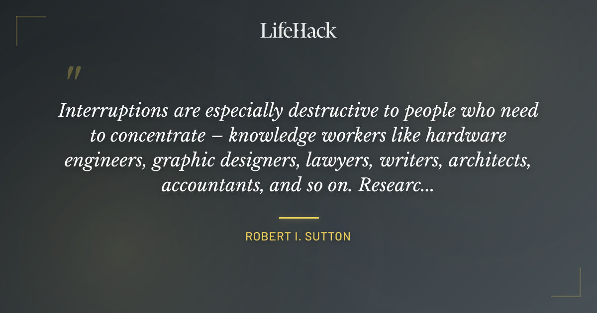 Quote by Robert I. Sutton