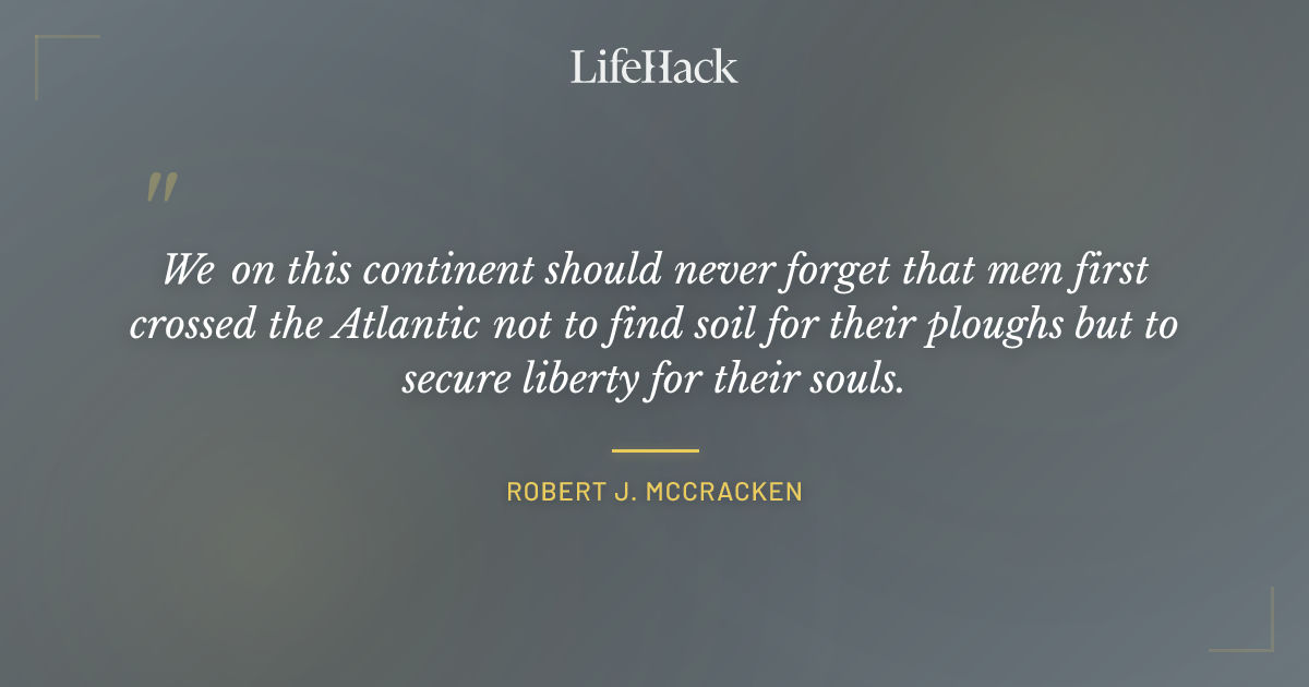 Quote by Robert J. McCracken