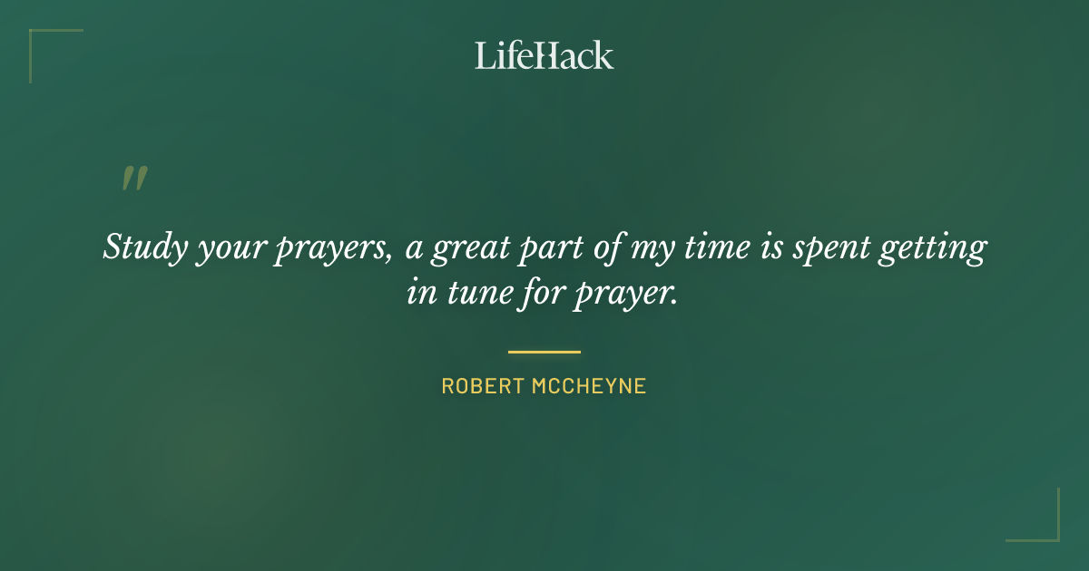 Quote by Robert McCheyne