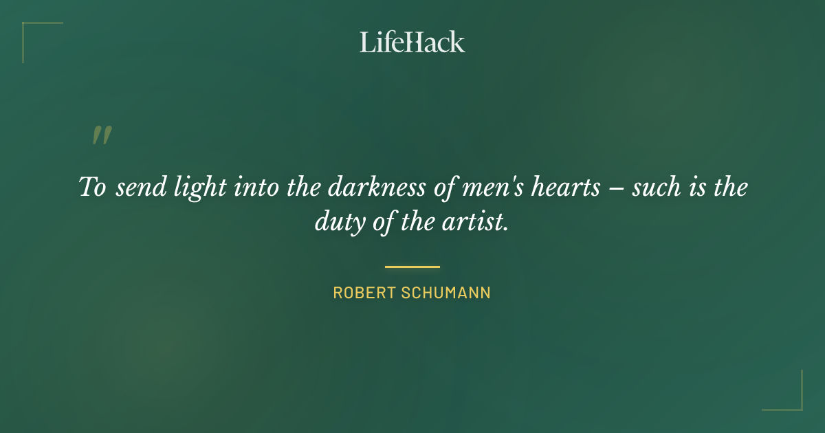 Quote by Robert Schumann