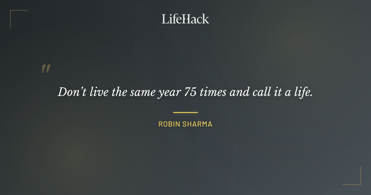 Quote by Robin Sharma