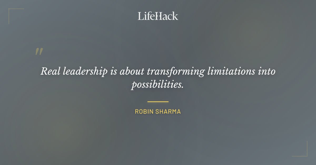 Quote by Robin Sharma