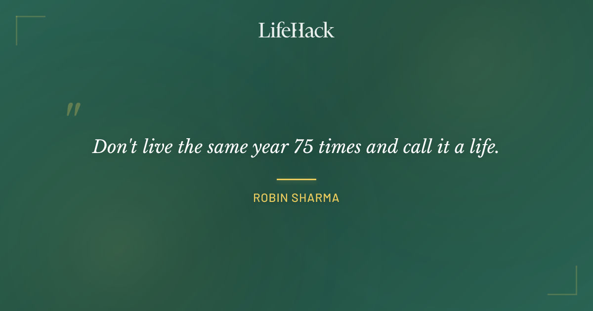 Quote by Robin Sharma