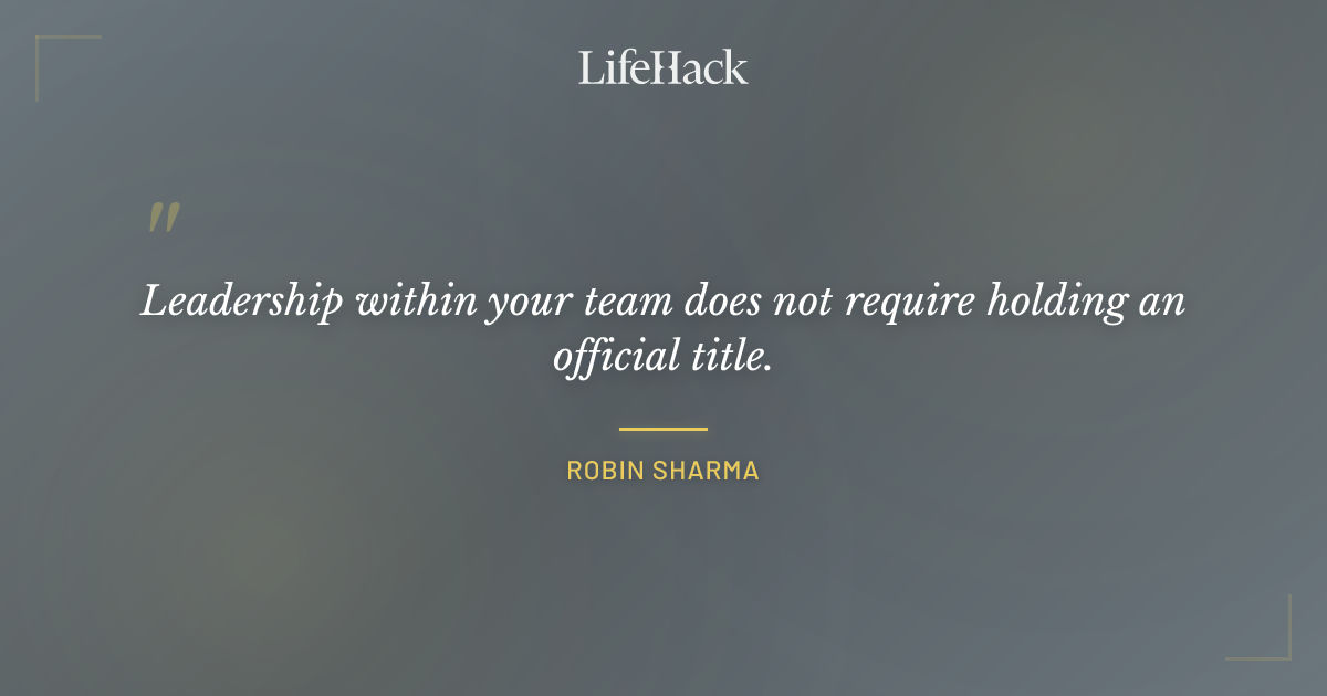 Quote by Robin Sharma