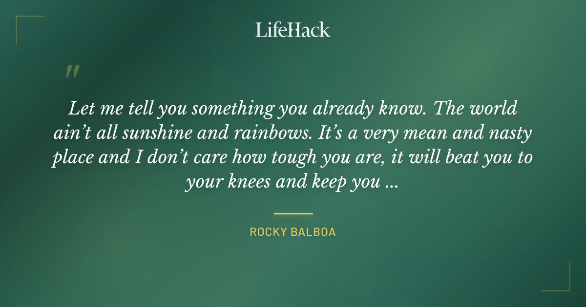 Quote by Rocky Balboa