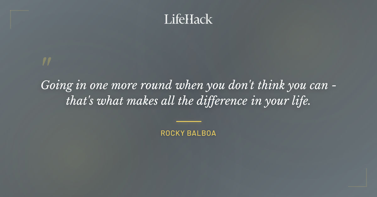 Quote by Rocky Balboa