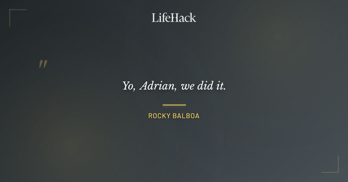 Quote by Rocky Balboa