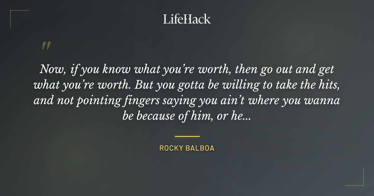 Quote by Rocky Balboa