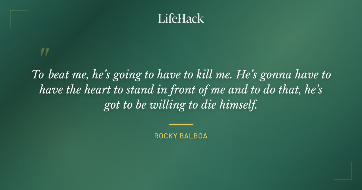 Quote by Rocky Balboa