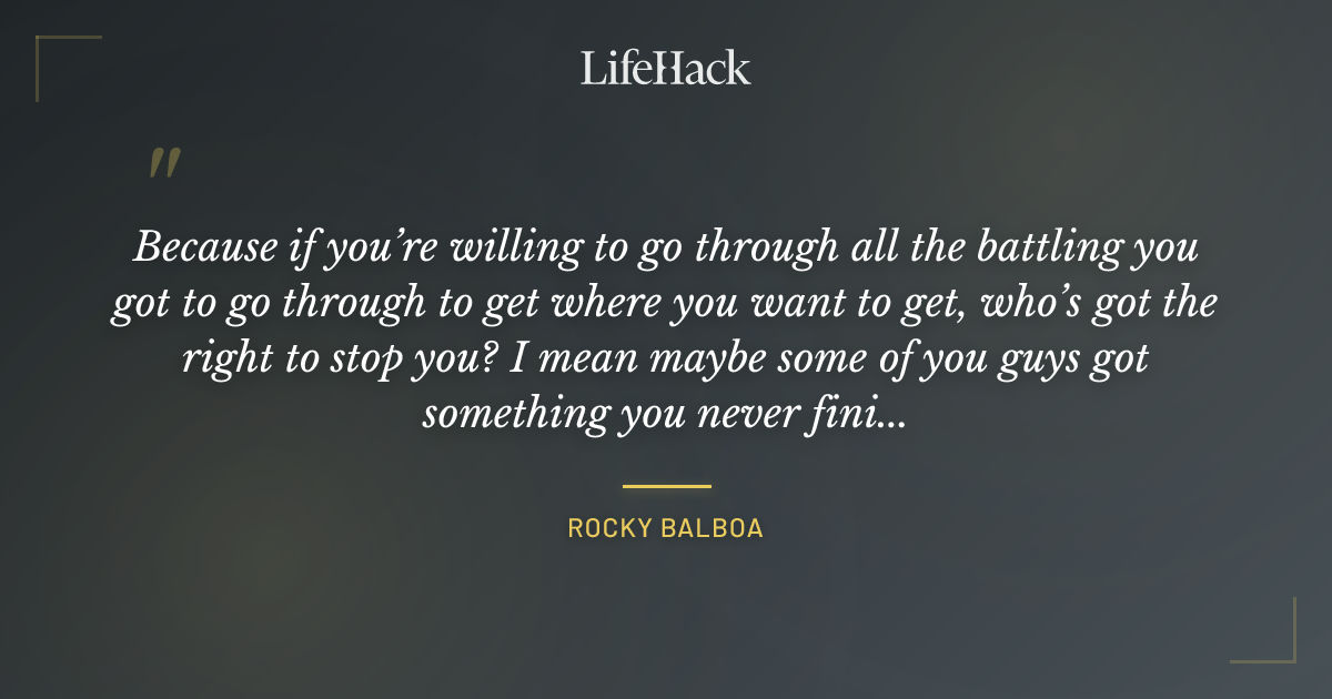 Quote by Rocky Balboa