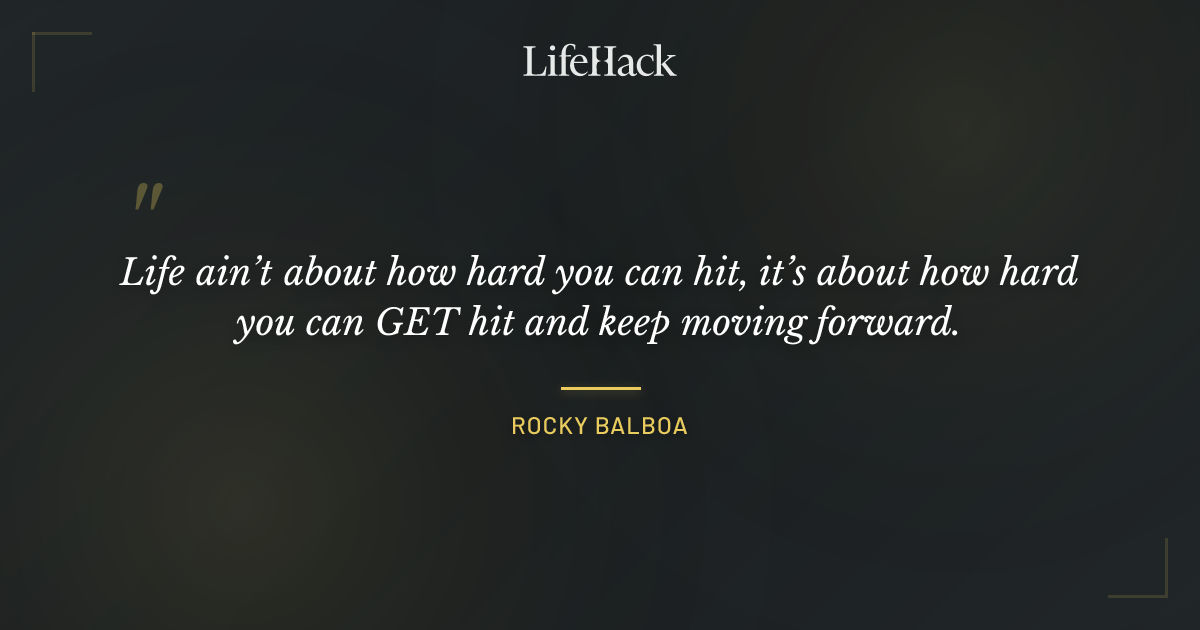 Quote by Rocky Balboa