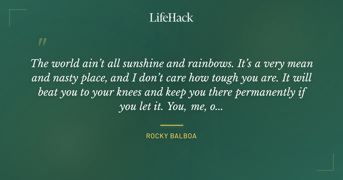 Quote by Rocky Balboa