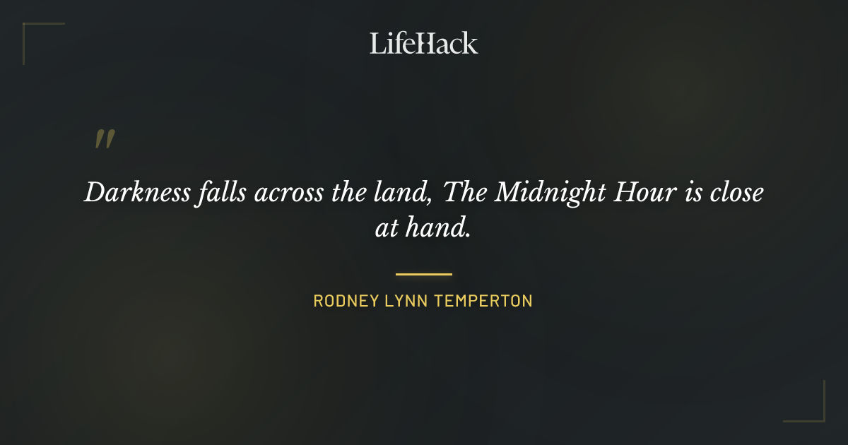 Quote by Rodney Lynn Temperton