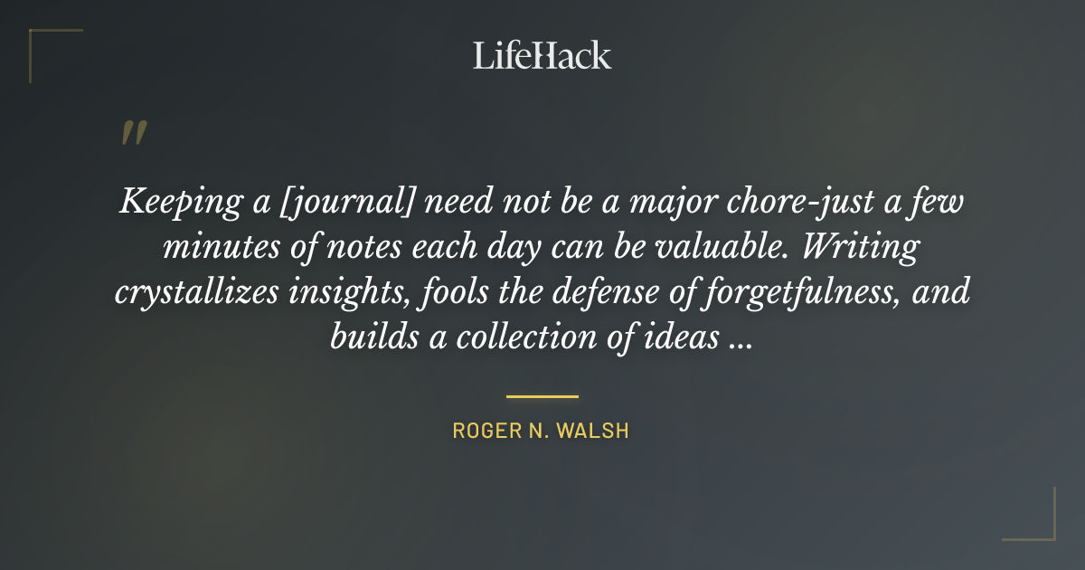 Quote by Roger N. Walsh