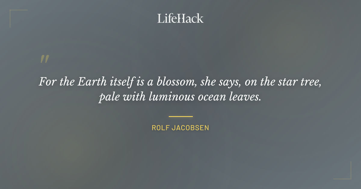 Quote by Rolf Jacobsen