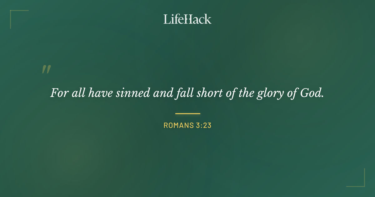 Quote by Romans 3:23