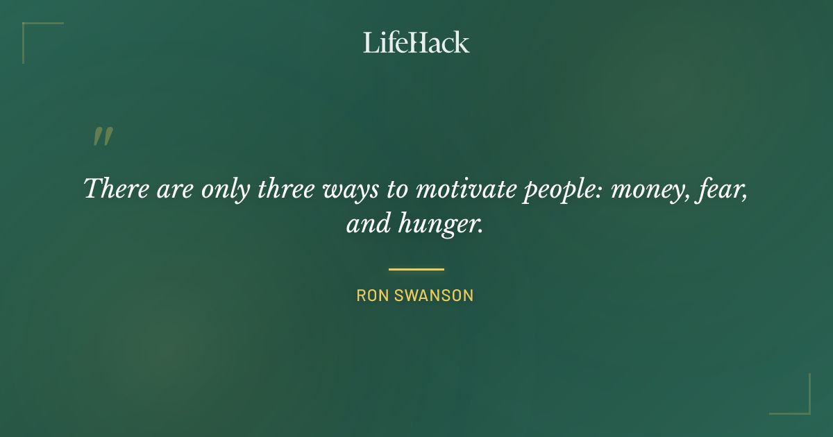 Quote by Ron Swanson