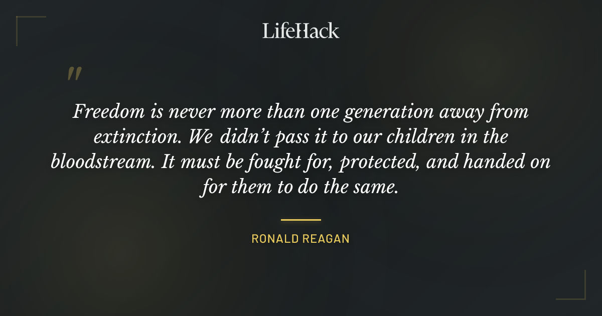 Quote by Ronald Reagan
