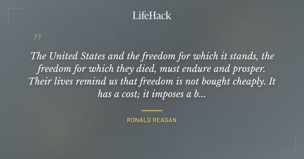 Quote by Ronald Reagan