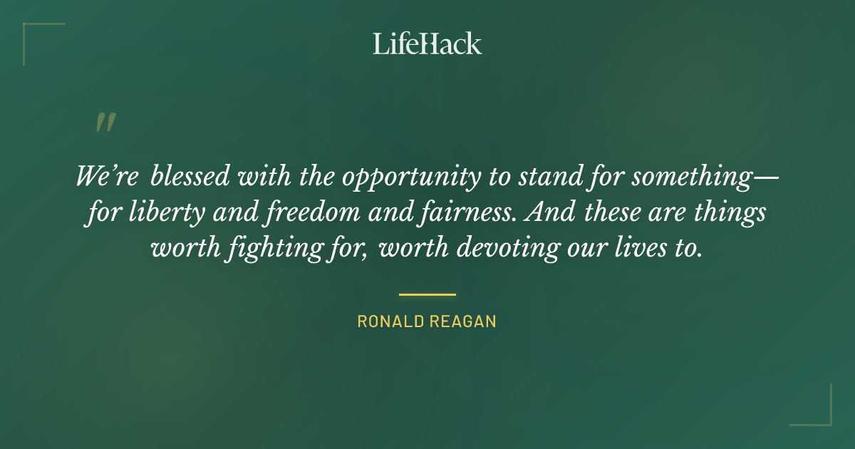 Quote by Ronald Reagan