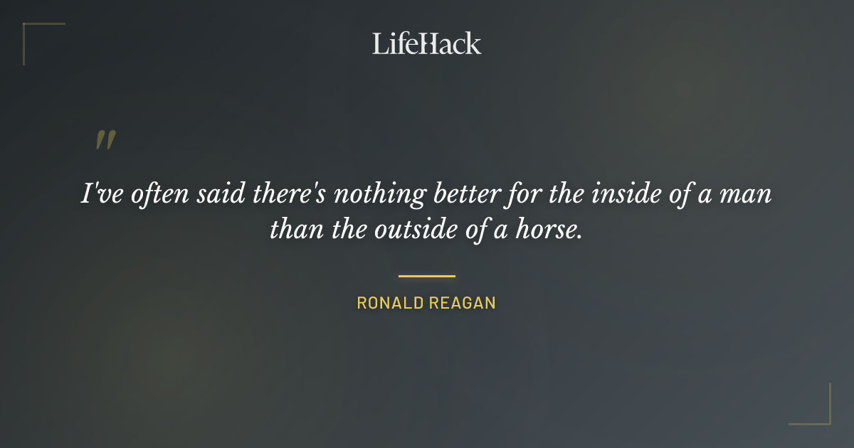 Quote by Ronald Reagan