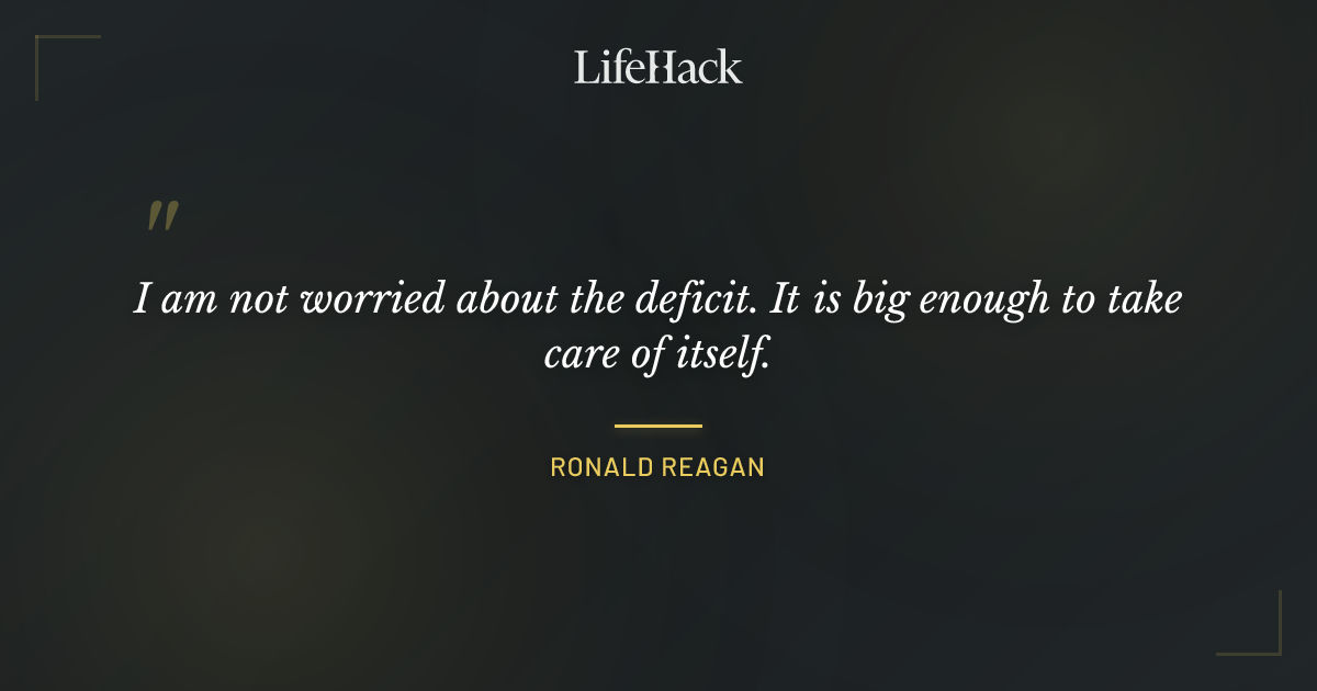 Quote by Ronald Reagan