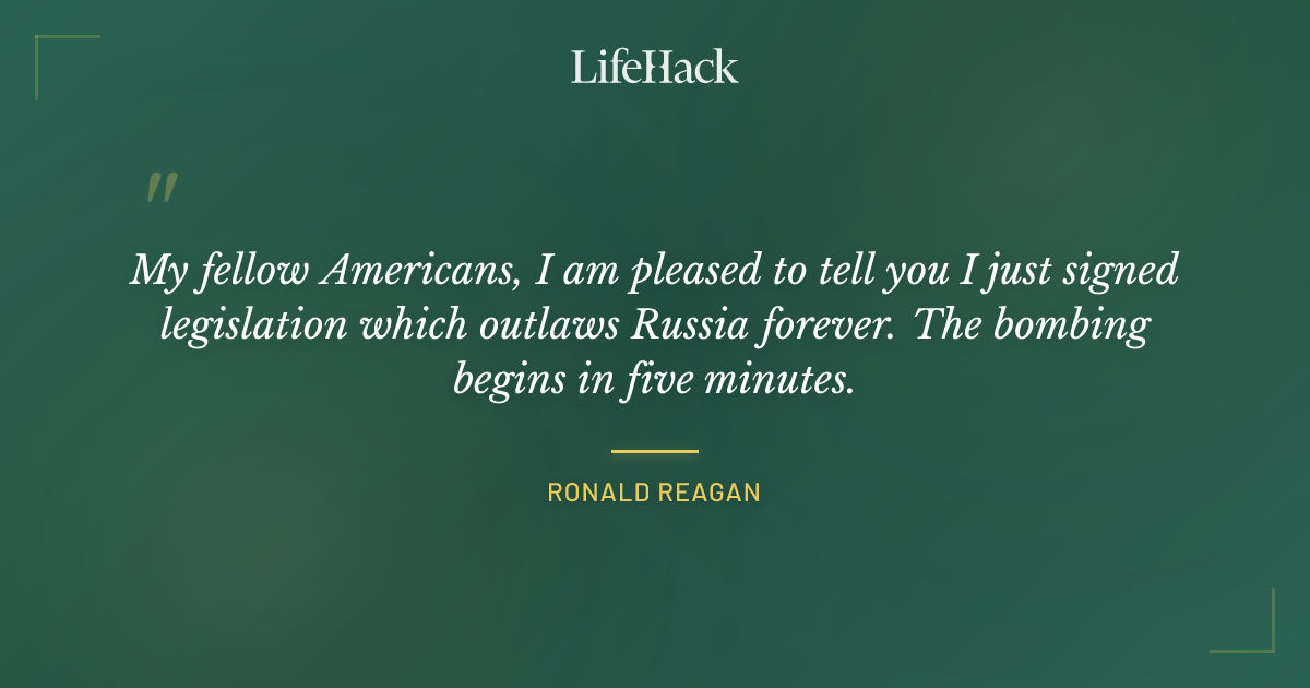 Quote by Ronald Reagan
