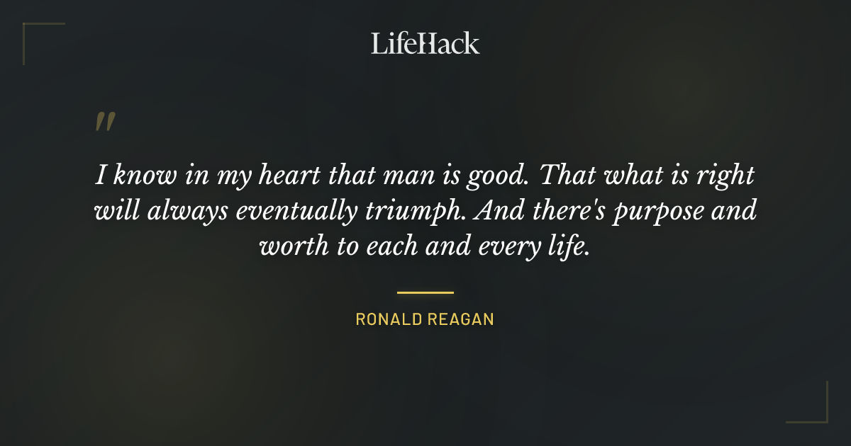 Quote by Ronald Reagan