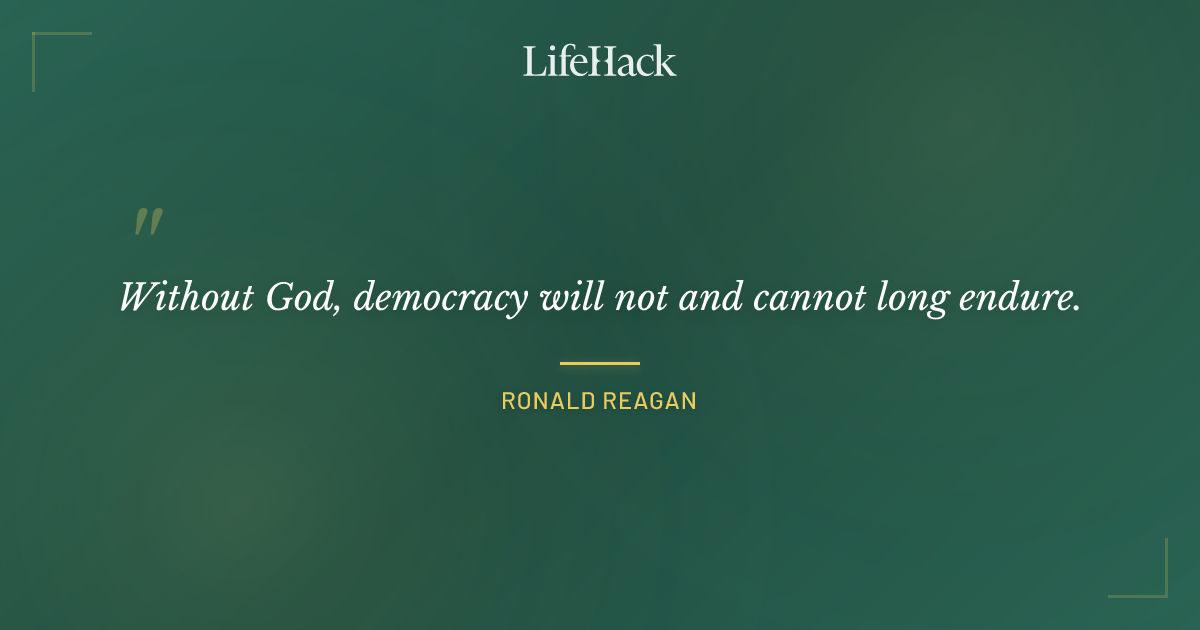 Quote by Ronald Reagan