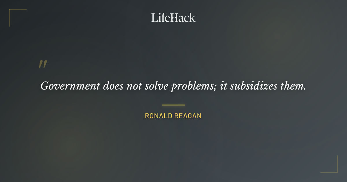 Quote by Ronald Reagan