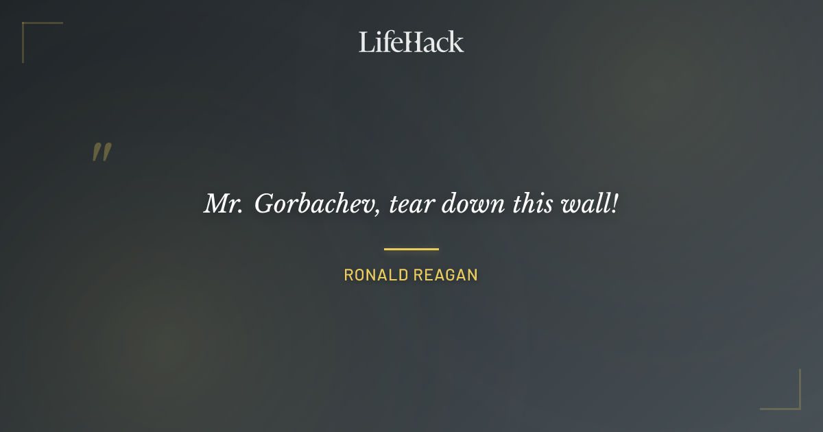 Quote by Ronald Reagan
