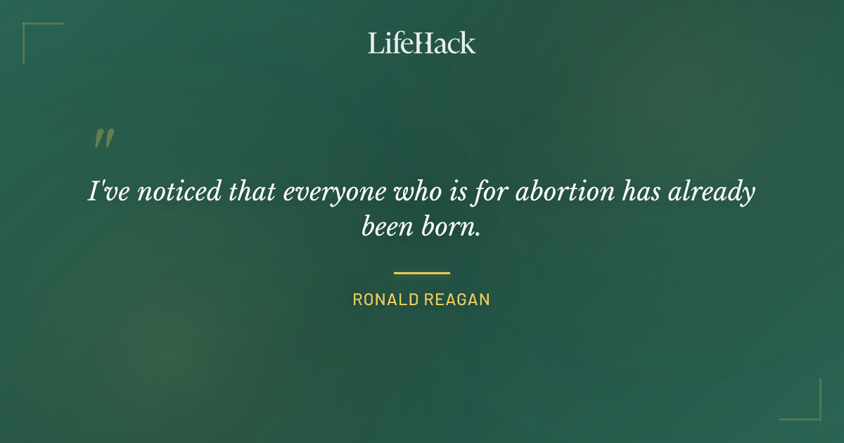 Quote by Ronald Reagan