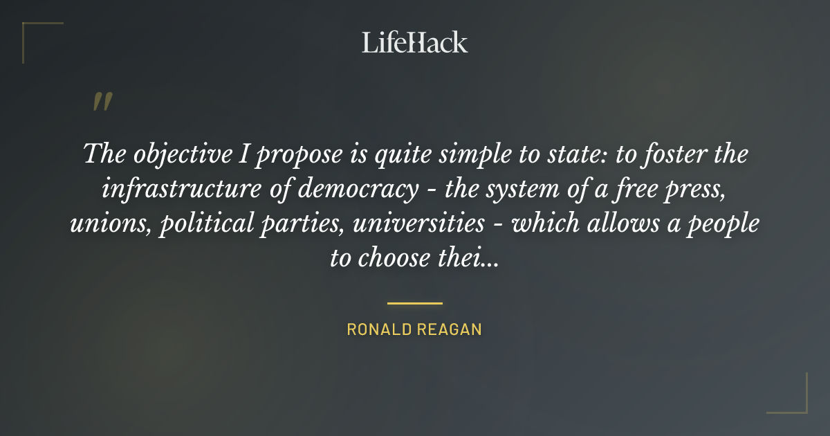 Quote by Ronald Reagan