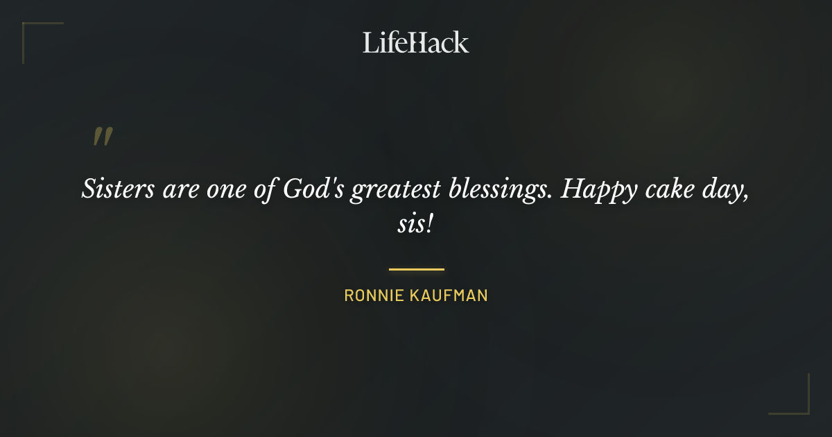 Quote by Ronnie Kaufman