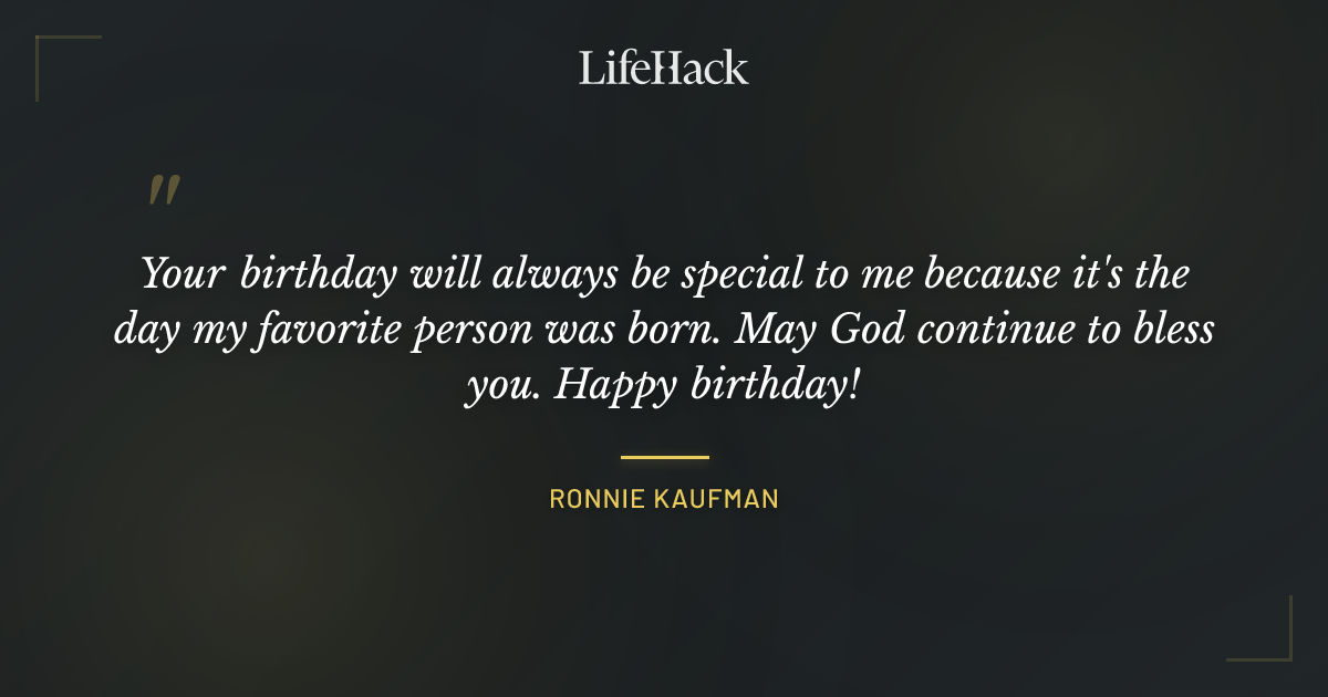 Quote by Ronnie Kaufman