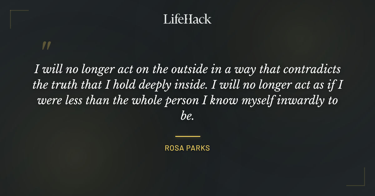 Quote by Rosa Parks