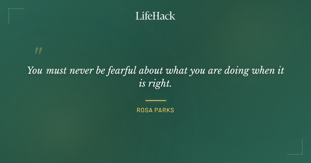Quote by Rosa Parks