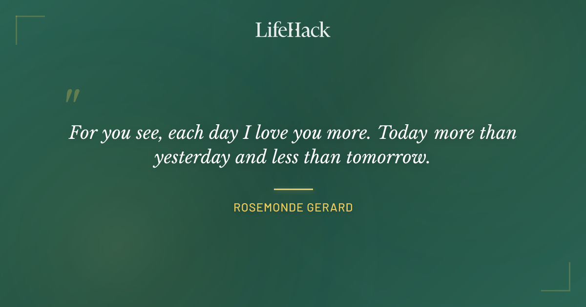 Quote by Rosemonde Gerard