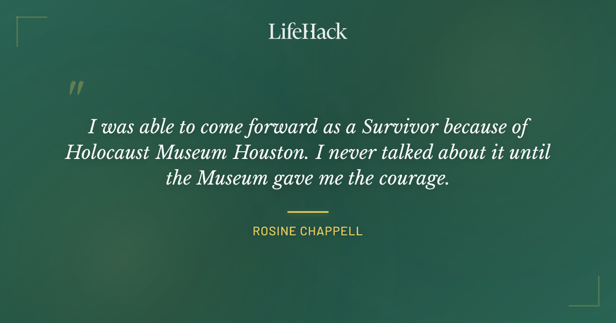 Quote by Rosine Chappell