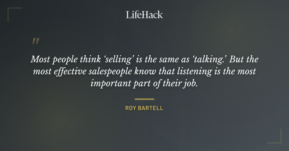 Quote by Roy Bartell