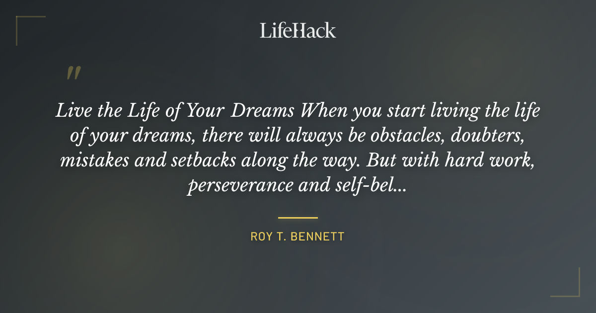 Quote by Roy T. Bennett